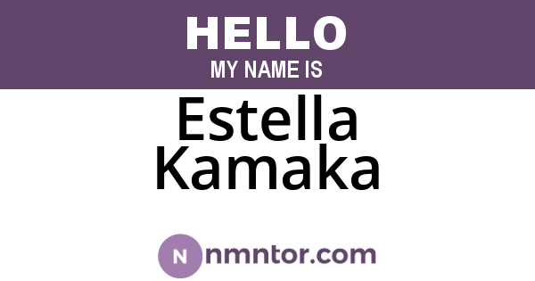 Estella Kamaka