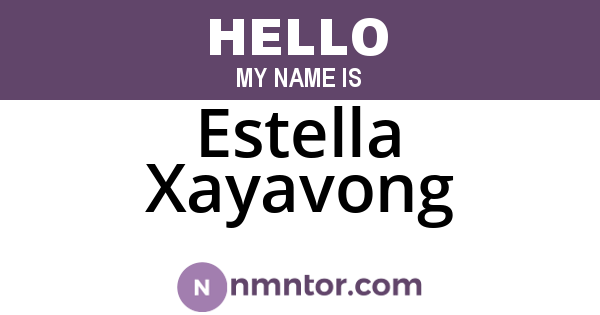 Estella Xayavong