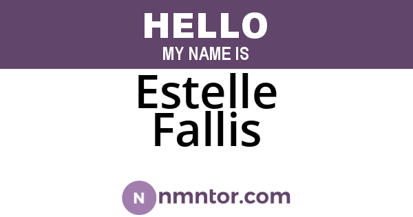 Estelle Fallis