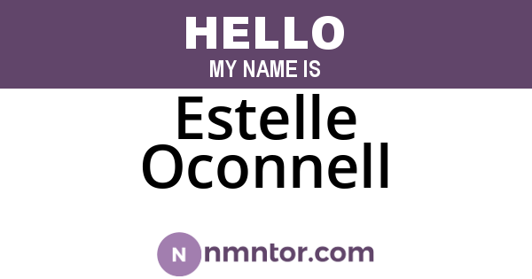 Estelle Oconnell