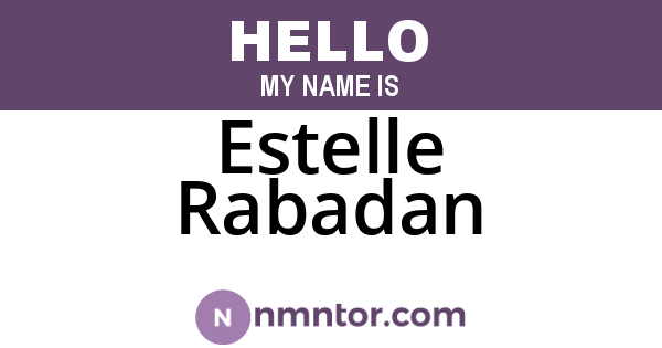 Estelle Rabadan