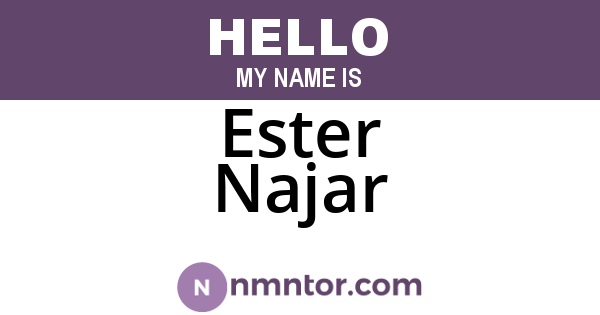 Ester Najar