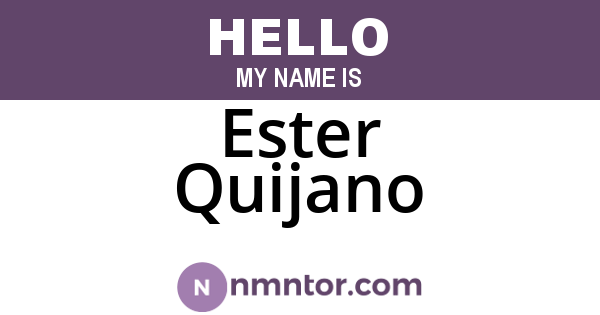 Ester Quijano