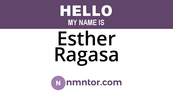 Esther Ragasa