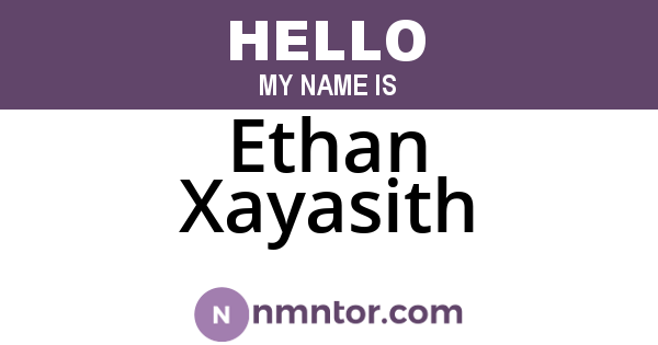 Ethan Xayasith