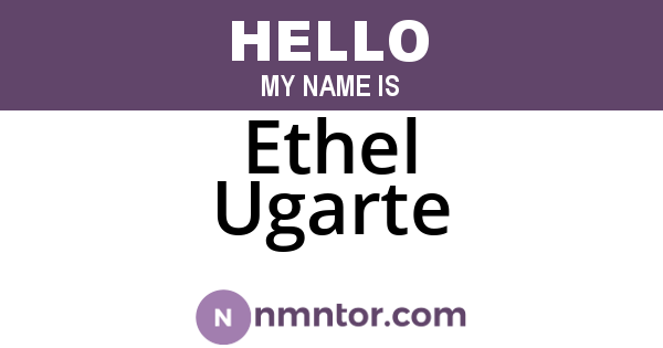 Ethel Ugarte