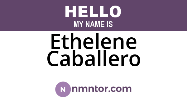 Ethelene Caballero