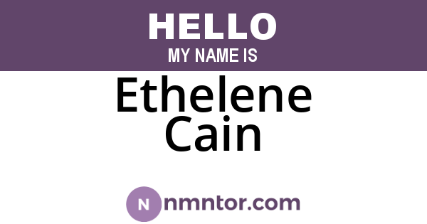 Ethelene Cain