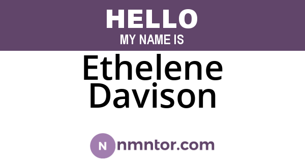 Ethelene Davison