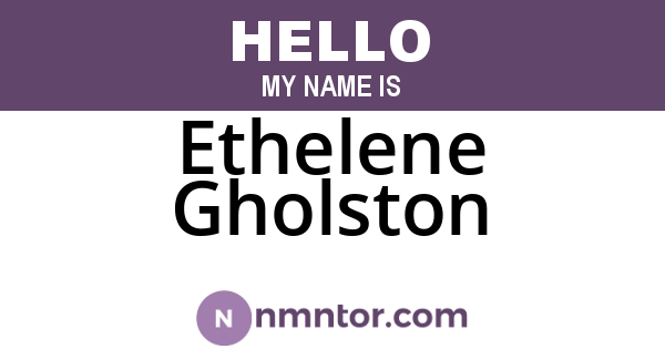 Ethelene Gholston