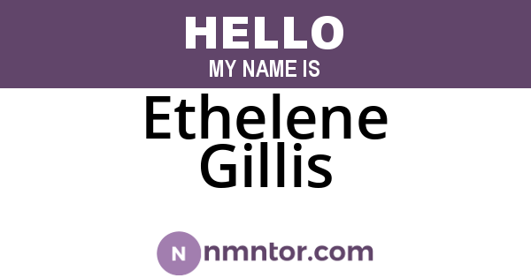 Ethelene Gillis