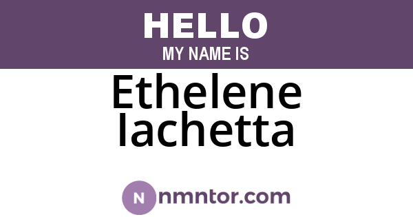Ethelene Iachetta