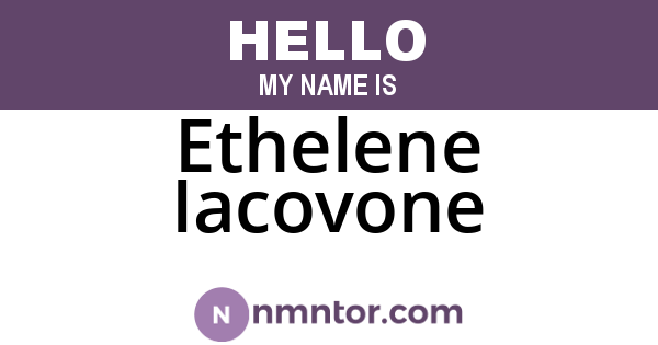 Ethelene Iacovone