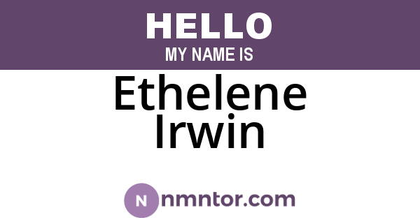 Ethelene Irwin