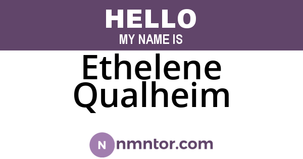 Ethelene Qualheim