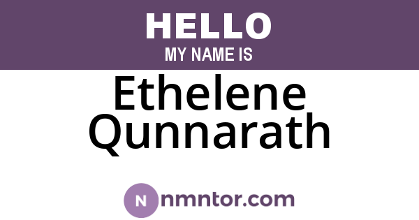 Ethelene Qunnarath