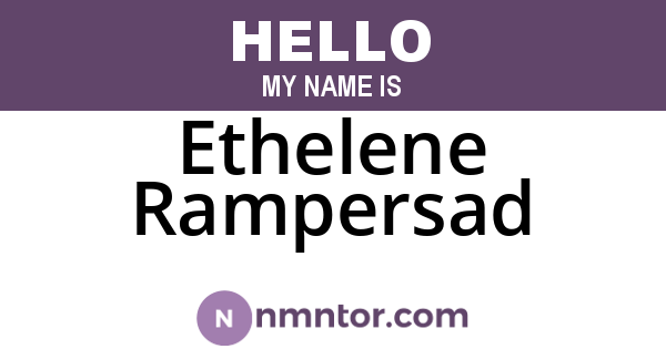Ethelene Rampersad