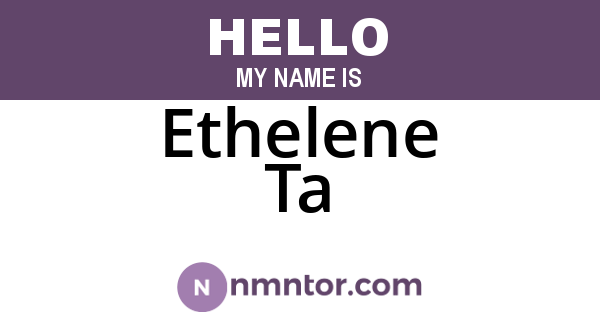 Ethelene Ta