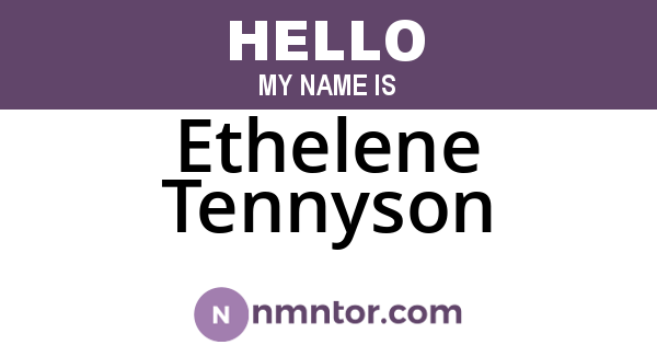 Ethelene Tennyson