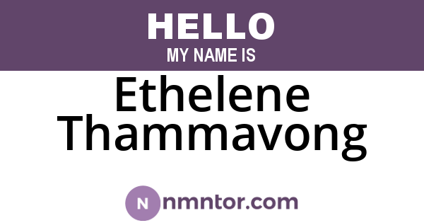 Ethelene Thammavong