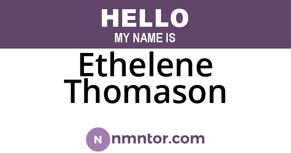 Ethelene Thomason