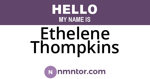 Ethelene Thompkins