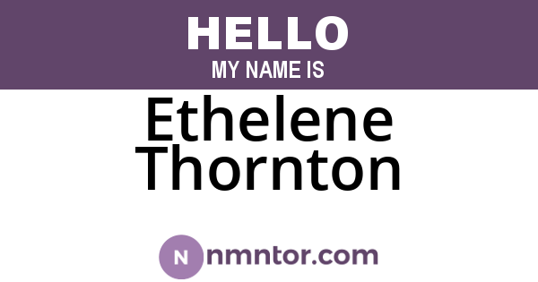 Ethelene Thornton