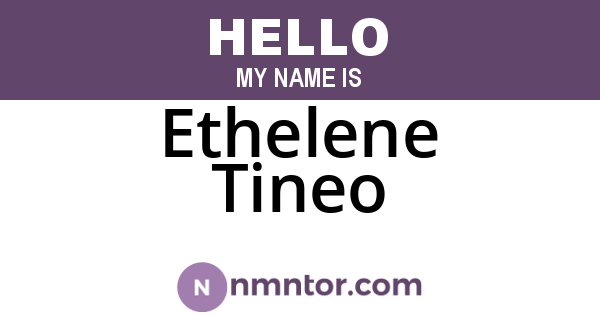 Ethelene Tineo