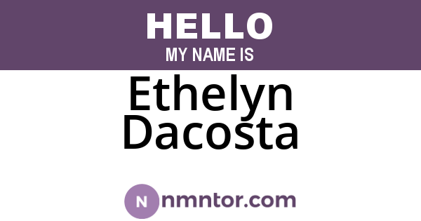 Ethelyn Dacosta