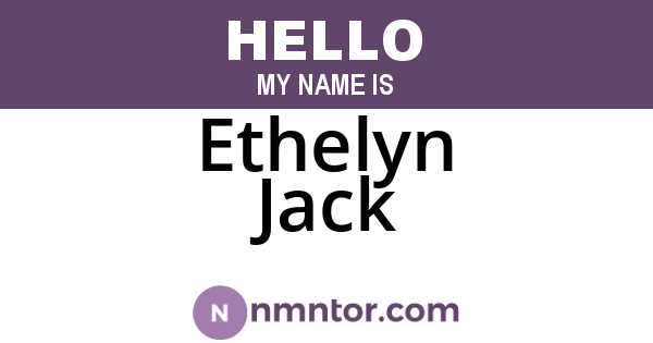 Ethelyn Jack