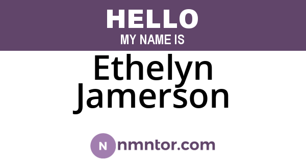 Ethelyn Jamerson
