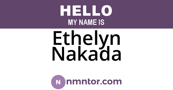 Ethelyn Nakada