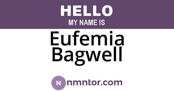Eufemia Bagwell