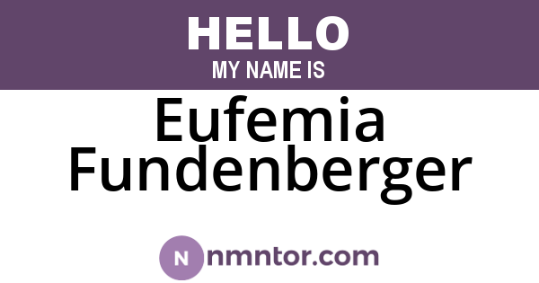 Eufemia Fundenberger