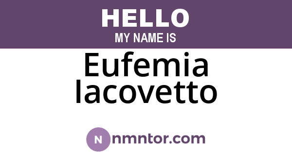 Eufemia Iacovetto