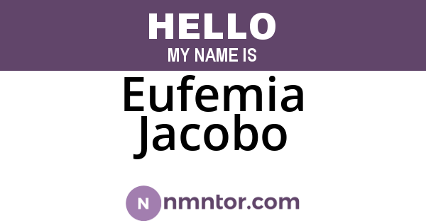 Eufemia Jacobo