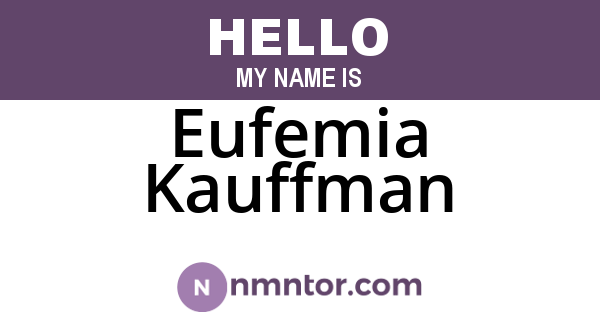 Eufemia Kauffman
