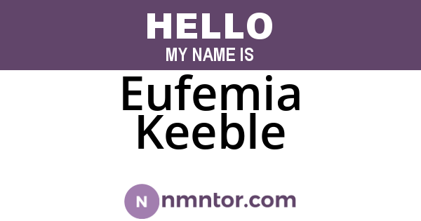 Eufemia Keeble