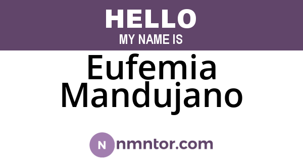 Eufemia Mandujano