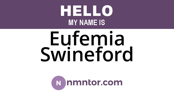 Eufemia Swineford