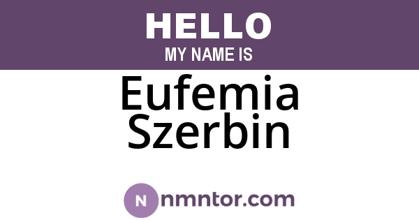 Eufemia Szerbin