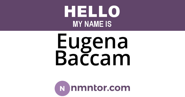 Eugena Baccam