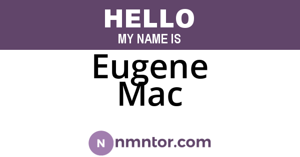Eugene Mac