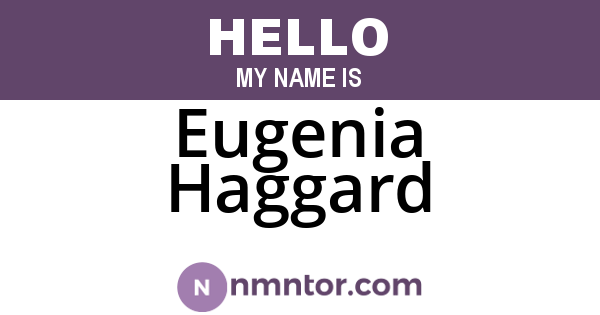 Eugenia Haggard