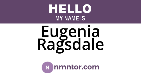Eugenia Ragsdale