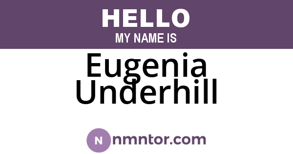 Eugenia Underhill