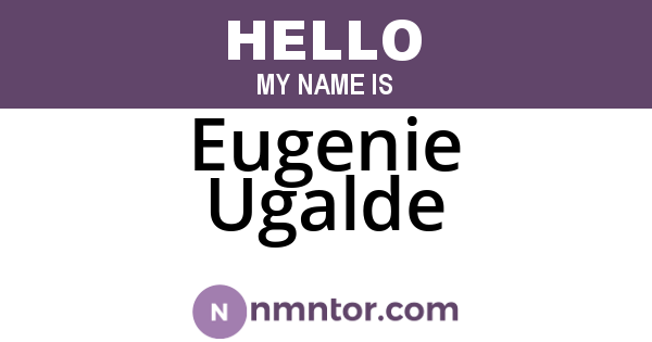 Eugenie Ugalde