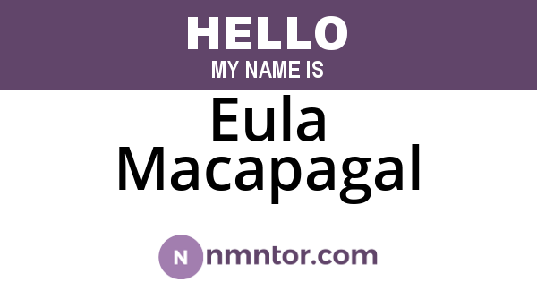 Eula Macapagal