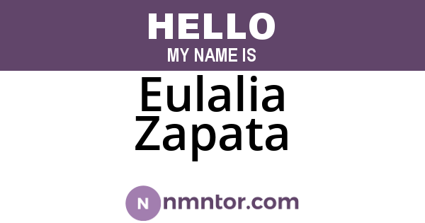 Eulalia Zapata