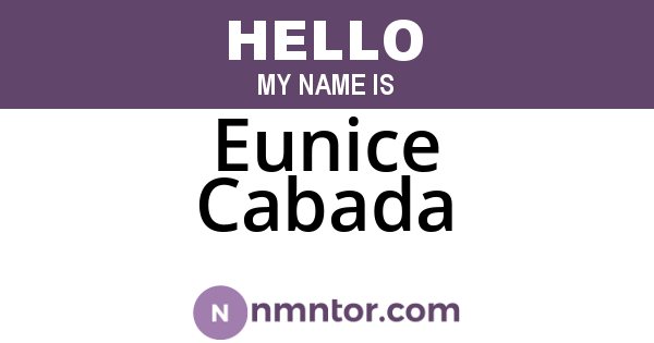 Eunice Cabada